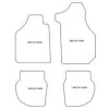 Tapis velour pour Porsche 964 II Targa Carrera 1989-1993 MTM