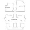 Tapis personnalise pour Citroen C4 Grand Picasso 7 posti 10.2006-2013 MTM