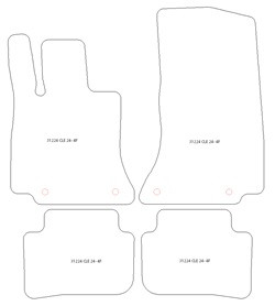 Tappetini per Mercedes CLE Cabrio / Coupè 2023- MTM One