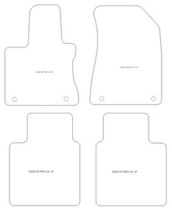 Tapis pour MG HS Hybrid+ / Plug-in Hybrid 07.2024- MTM Plus