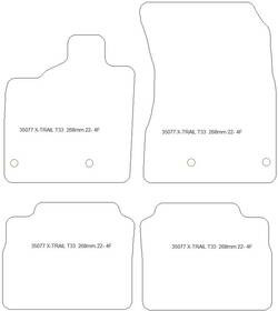 Tapis de sol pour Nissan X-Trail (T33) Mild-Hybrid 09.2022-