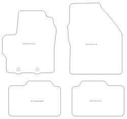 Tapis pour Toyota Aygo X Hybrid 2025- MTM Top