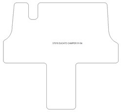 Tapis pour Camper Fiat Ducato 1991-1994 MTM Top