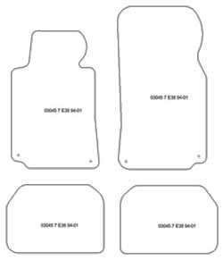 Tappetini per BMW Serie 7 (E38) 1994-2001 MTM One