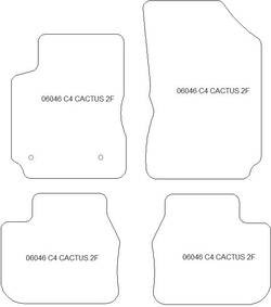 Tappetini per Citroen C4 Cactus I 08.2014-11.2020 MTM One