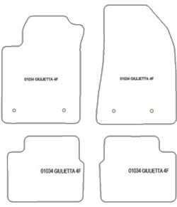 Tappetini per Alfa Romeo Giulietta 2014-2021 MTM One