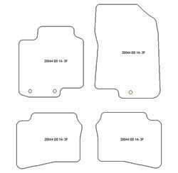 Tappetini per Hyundai i20 (GB) 12.2014-12.2018 MTM One