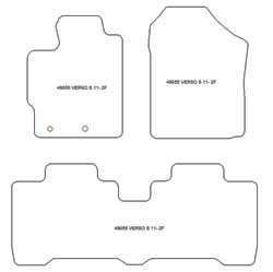 Tappetini per Toyota Verso S 2010-2015 MTM One