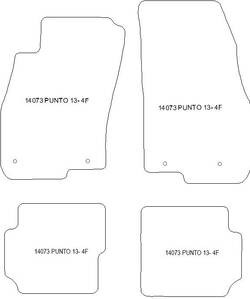 Tappetini per Fiat Punto 2013- MTM One