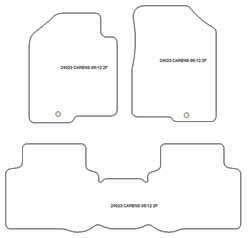 Tappetini per Kia Carens 2006-2012 MTM One