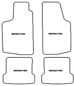 Tappetini per Volkswagen Golf 1 1979-1983 MTM One