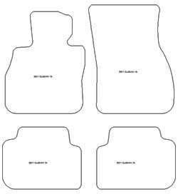 Tappetini per Mini Clubman (F54) 10.2015- MTM One