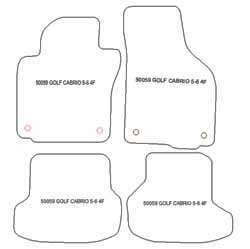 Tappetini per Volkswagen Golf 6 Cabrio 2011-2016 MTM One