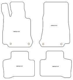 Tappetini per Mercedes GLC (C253) Coupe (anche Plug-in Hybrid) 09.2016-03.2023 MTM One