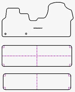 Tappetini per Peugeot Expert III bus (anche Electric) 2016- MTM One
