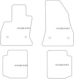 Tappetini per Fiat 500L 06.2017- MTM One