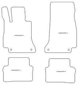 Tappetini per Mercedes Classe E (C238) Coupe 04.2017-07.2023 MTM One