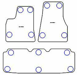 Tapis pour Tesla Model S 2012-12.2020 MTM One