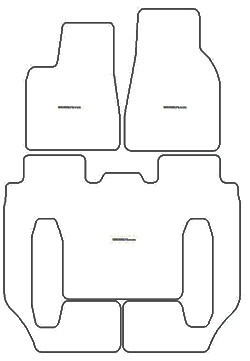 Tapis pour Tesla Model X 6 sieges (no central console) 2016- MTM One