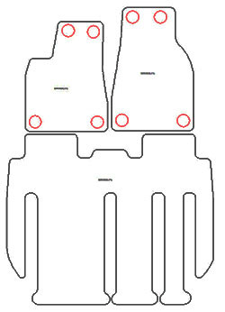 Tapis pour Tesla Model X 7 sieges 2016- MTM One