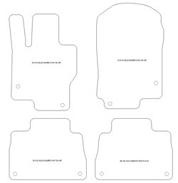 Tappetini per Mercedes GLE (C167) Class Coupe (anche Plug-in Hybrid) 2020- MTM One