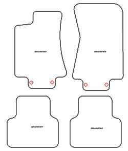 Tapis de sol Jaguar XJ 2003-2007