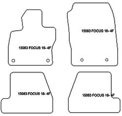 Tapis de sol Ford Focus III Turnier 2015-07.2018