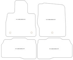 es. tapis MTM One - talonnette en moquette - bordure noir coton antiderapant