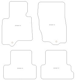 es. tapis MTM One - talonnette en moquette - bordure noir coton antiderapant