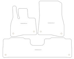 Tapis pour Mercedes EQS (X296) 2022- MTM One