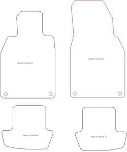 Tapis pour Porsche 911 (992) 2024- MTM One