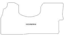 es. tapis conducteur MTM Plus - talonnette en caoutchouc - bordure rouge coton antiderapant