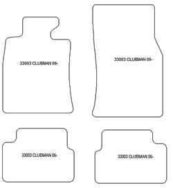 es. tapis conducteur MTM Plus - talonnette en caoutchouc - bordure rouge coton antiderapant