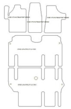 es. tapis conducteur MTM Plus - talonnette en caoutchouc - bordure rouge coton antiderapant