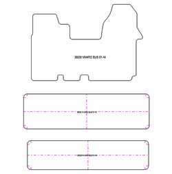Tappetini per Opel Vivaro bus 2001-2014 MTM Plus