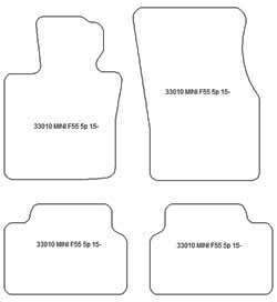 Tappetini per Mini Mini (F55) 5 porte 2015-2024 MTM Plus