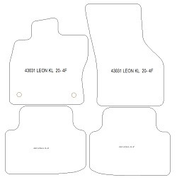 Tapis pour Seat Leon IV (KL) Sportstourer (aussi Plug-in Hybrid) 2020- MTM Plus