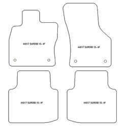 Tapis pour Skoda Superb III (iV) (aussi Plug-in Hybrid) 09.2019-11.2023 MTM Plus