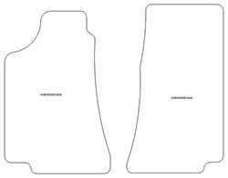 es. tapis de sol auto MTM Top - bordure noire similicuir - surpiqure blanche