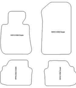 es. tapis de sol auto MTM Top - bordure noire similicuir - surpiqure blanche