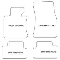 es. tapis de sol auto MTM Top - bordure noire similicuir - surpiqure blanche