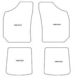 es. tapis de sol auto MTM Top - bordure noire similicuir - surpiqure blanche