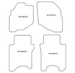 es. tapis de sol auto MTM Top - bordure noire similicuir - surpiqure blanche