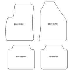 es. tapis de sol auto MTM Top - bordure noire similicuir - surpiqure blanche