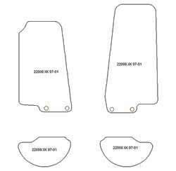 es. tapis de sol auto MTM Top - bordure noire similicuir - surpiqure blanche