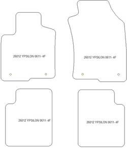 es. tapis de sol auto MTM Top - bordure noire similicuir - surpiqure blanche