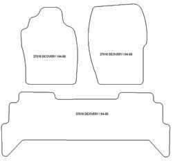 es. tapis de sol auto MTM Top - bordure noire similicuir - surpiqure blanche