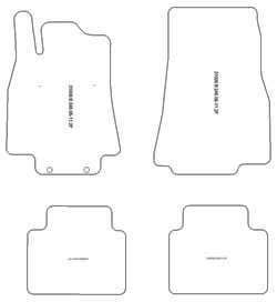 es. tapis de sol auto MTM Top - bordure noire similicuir - surpiqure blanche