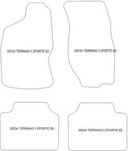 es. tapis de sol auto MTM Top - bordure noire similicuir - surpiqure blanche