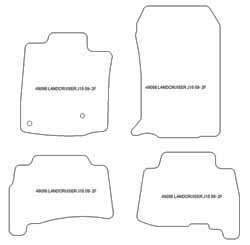 es. tapis de sol auto MTM Top - bordure noire similicuir - surpiqure blanche